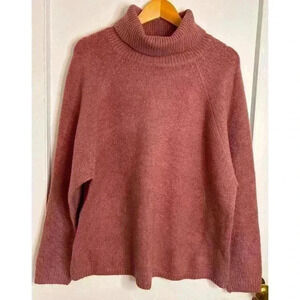 BNWOT Rose Pink Turtleneck Sweater by Design Lab Size 2X